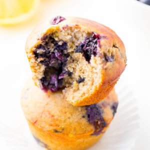 Lemon-Blueberry Protein Muffins